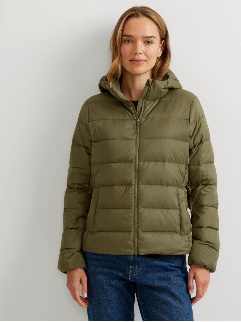 Eddie Bauer Women’s Cirruslite 650 Down Jacket With Hood NWT